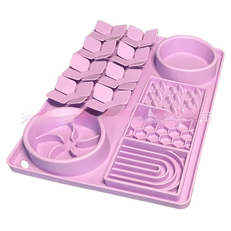 Pet Tableware Slow Food Suction Cup Slow Food Mat Dog Licking Mat