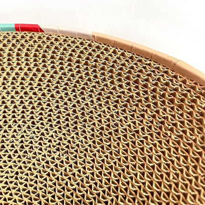 Cat Scratcher Lounge Bed - Lounge Couch for Indoor Cats Oval Shape 17"x13" Long Lasting Furniture