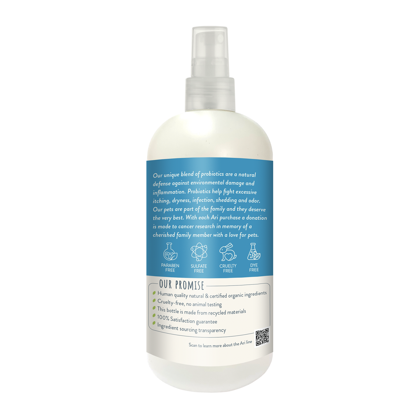 ARI Probiotic Deodorizer Spray – VANILLA + ALMOND