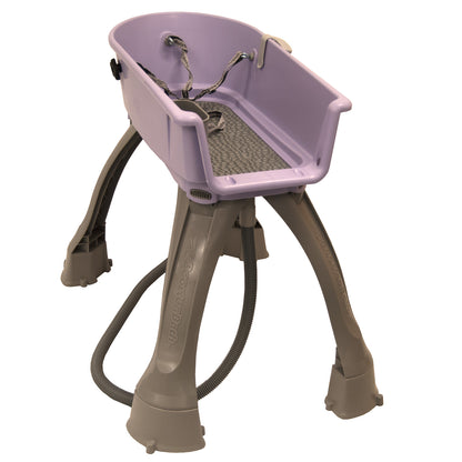 Booster Bath Elevated Dog Bath and Grooming Center Large Lilac 45" x 21.25" x 15"