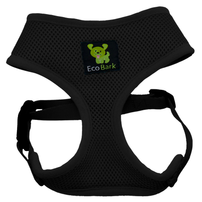 EcoBark Black Dog Harness - Over-the-Head Dog Vest Halter Dog for Small to Medium Dogs and Puppies