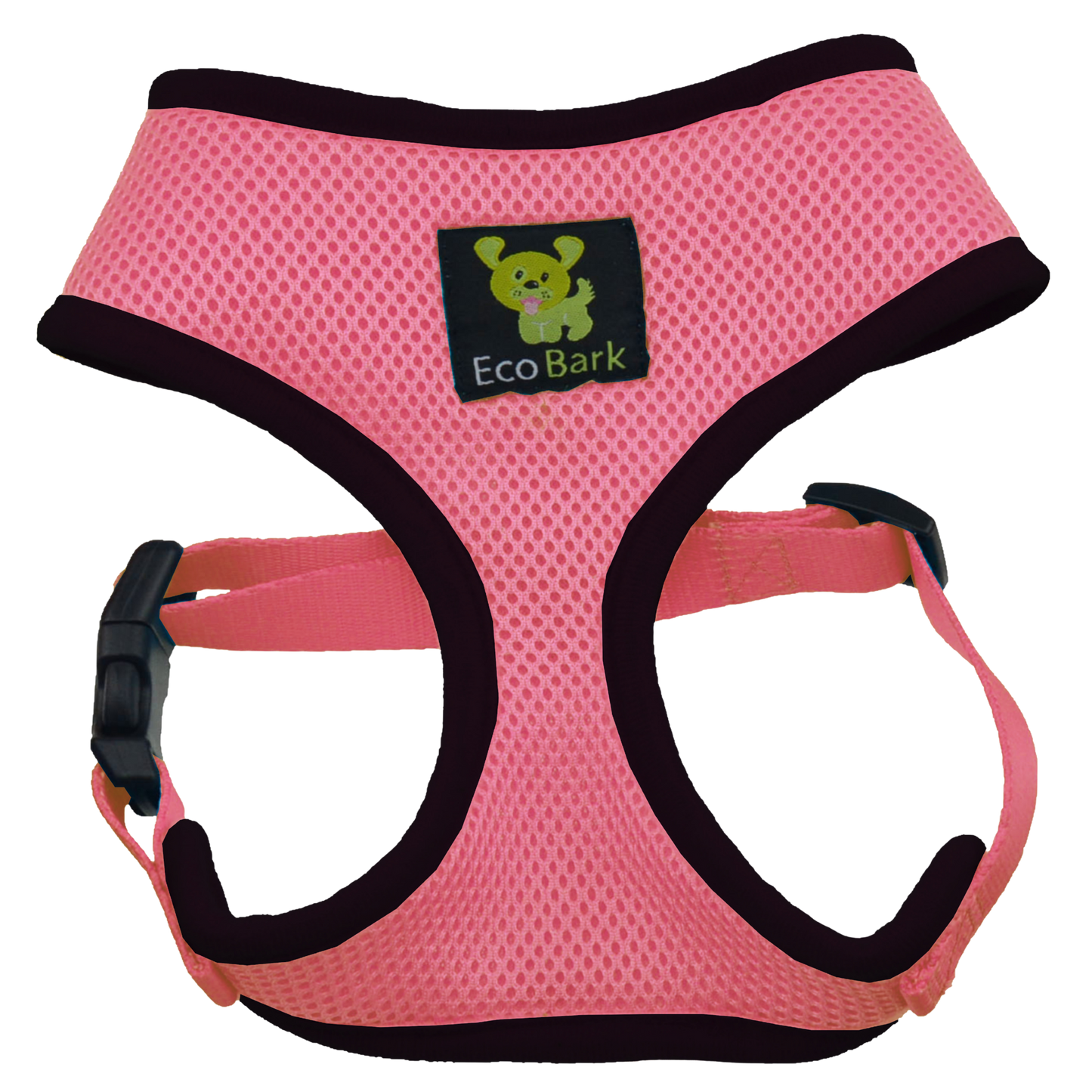 EcoBark Bubblegum Pink Dog Harness - Over-the-Head Dog Vest Halter for Small to Medium Dogs and Puppies