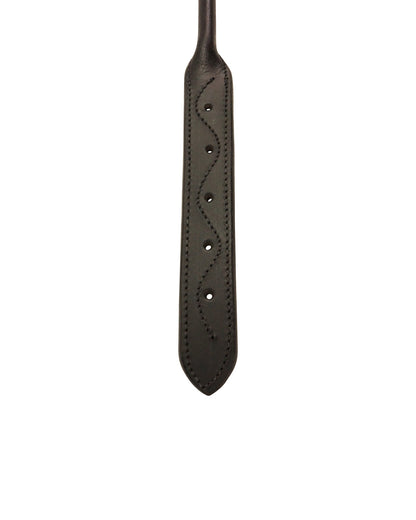 CuteNfuzzy Round Rolled Fancy Leather Dog Collar with Stainless Steel Rolled Buckle for Comfort