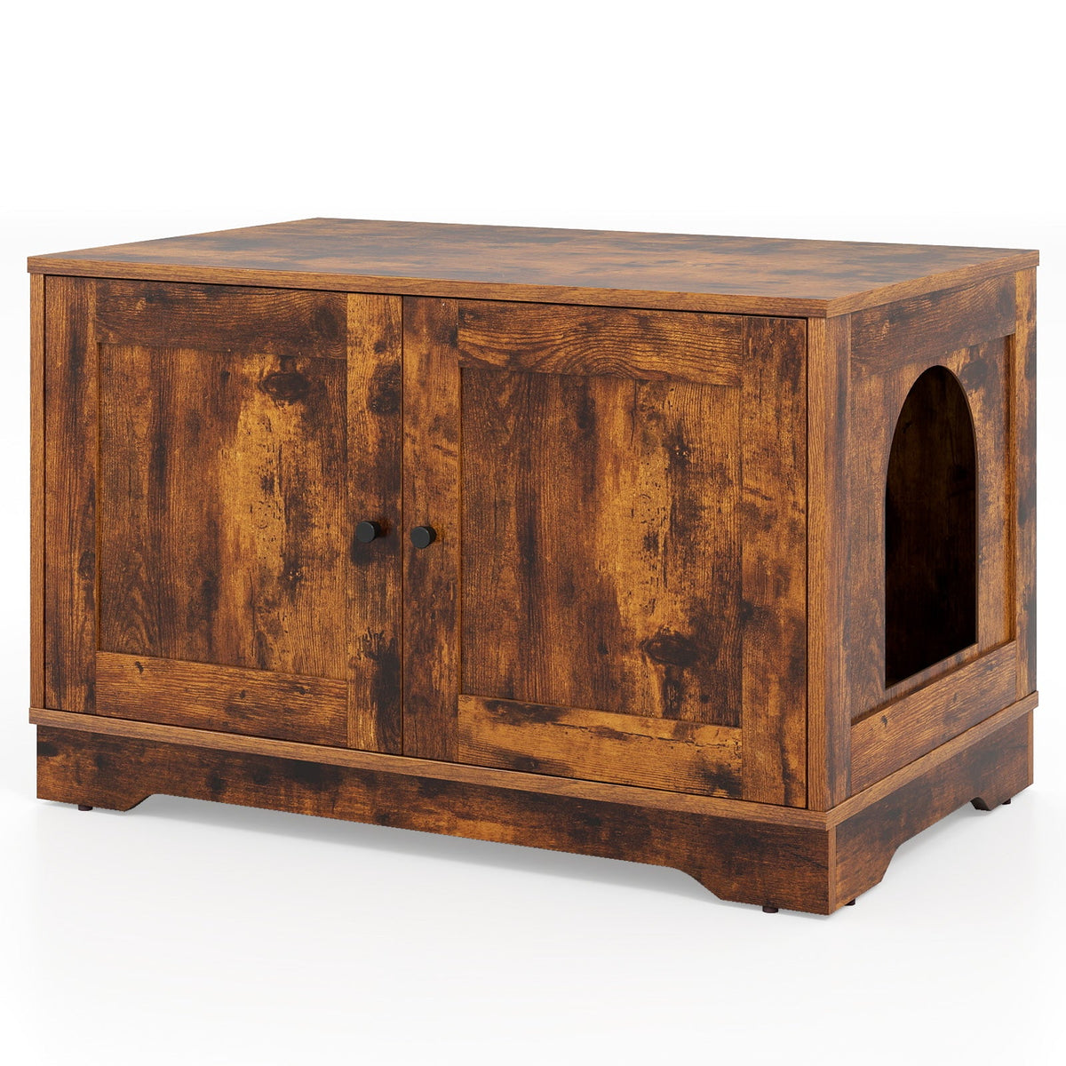 Cat Litter Box Enclosure Furniture Indoor Wooden Cat House End Side Table Nightstand