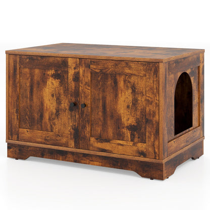 Cat Litter Box Enclosure Furniture Indoor Wooden Cat House End Side Table Nightstand