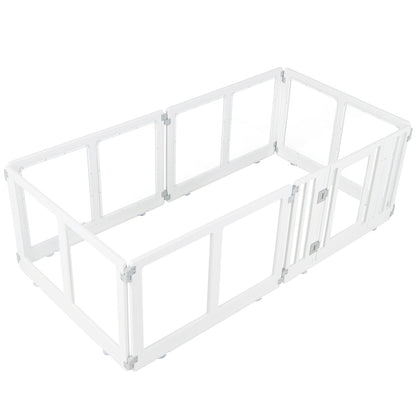 Clear Plastic Dog Playpen with Door - 8 Panel