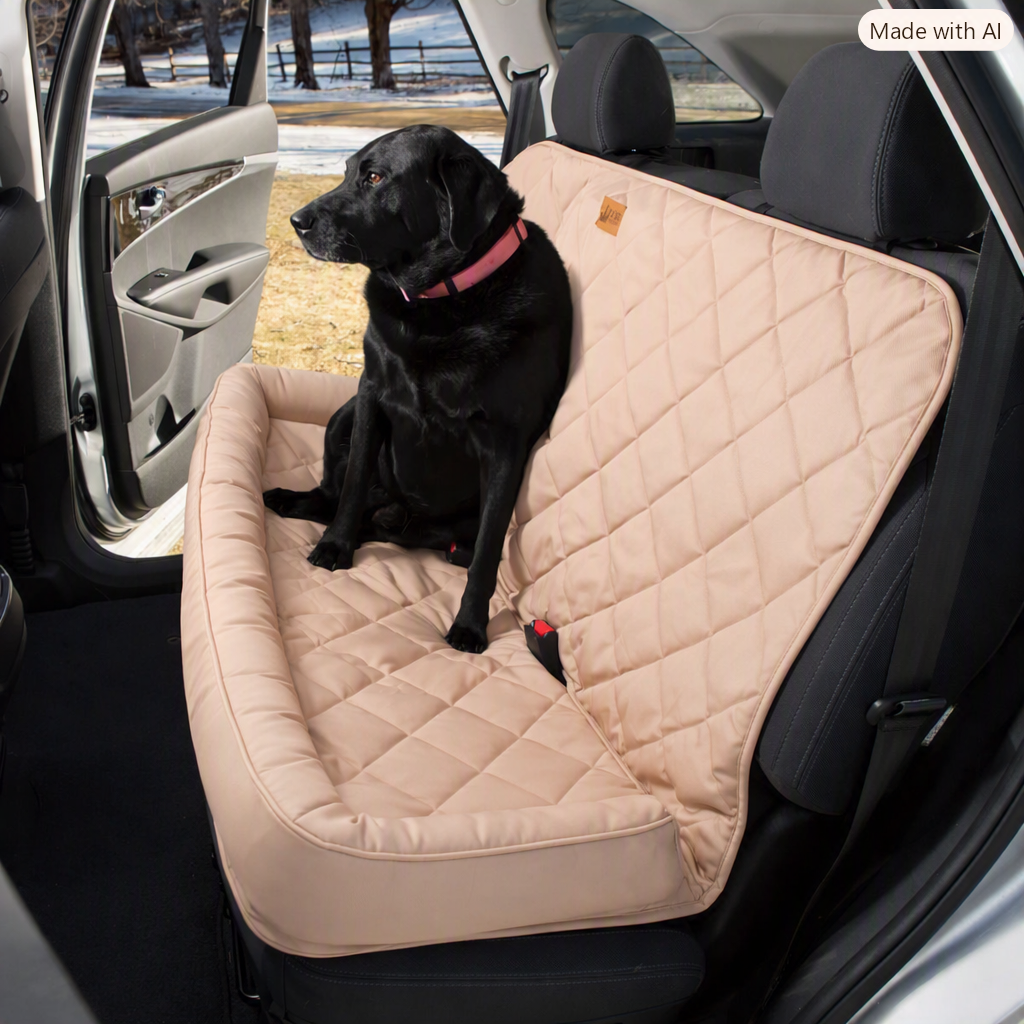 Headrest Back Seat Protector - Tan-