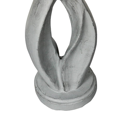Concrete Bird Bath Contemporary Twin Cutout 22 Inch