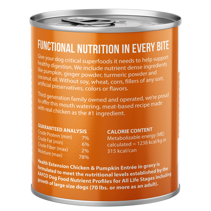 Digestive Support, Chicken & Pumpkin Entrée in Gravy 9oz