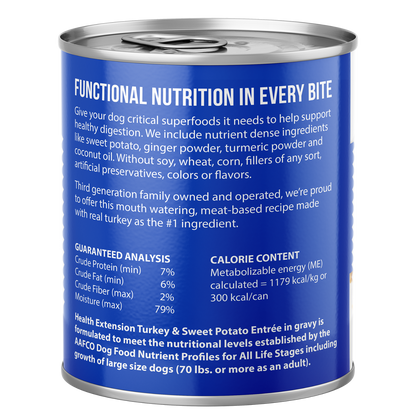 Digestive Support, Turkey & Sweet Potato Entrée in Gravy 9oz