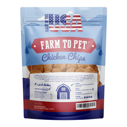 Americana Chicken Chips for Dogs | Celebrate with USA-made Dog Treats