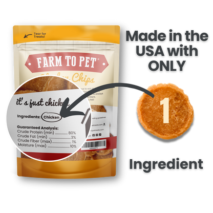 Chicken Chips for Dogs | All-Natural Single-Ingredient Dog Treats