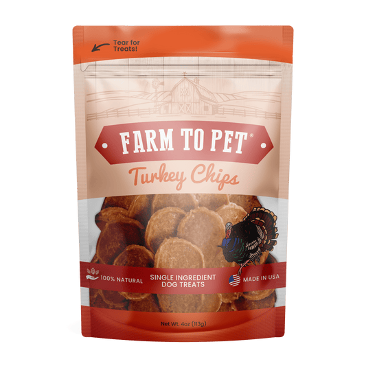 Turkey Chips for Dogs | All-Natural Single-Ingredient Healthy Dog Treats