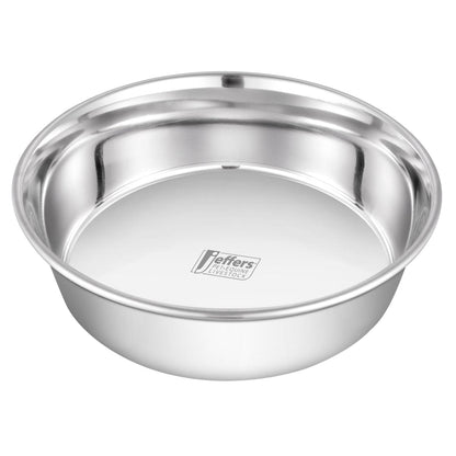 Jeffers Heavy Weight Stainless Steel Pet Bowls – Durable Pet Food & Water Dish, Chew-Resistant, Dishwasher Safe