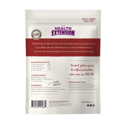 Bison & Fish Jerky Dog Treats