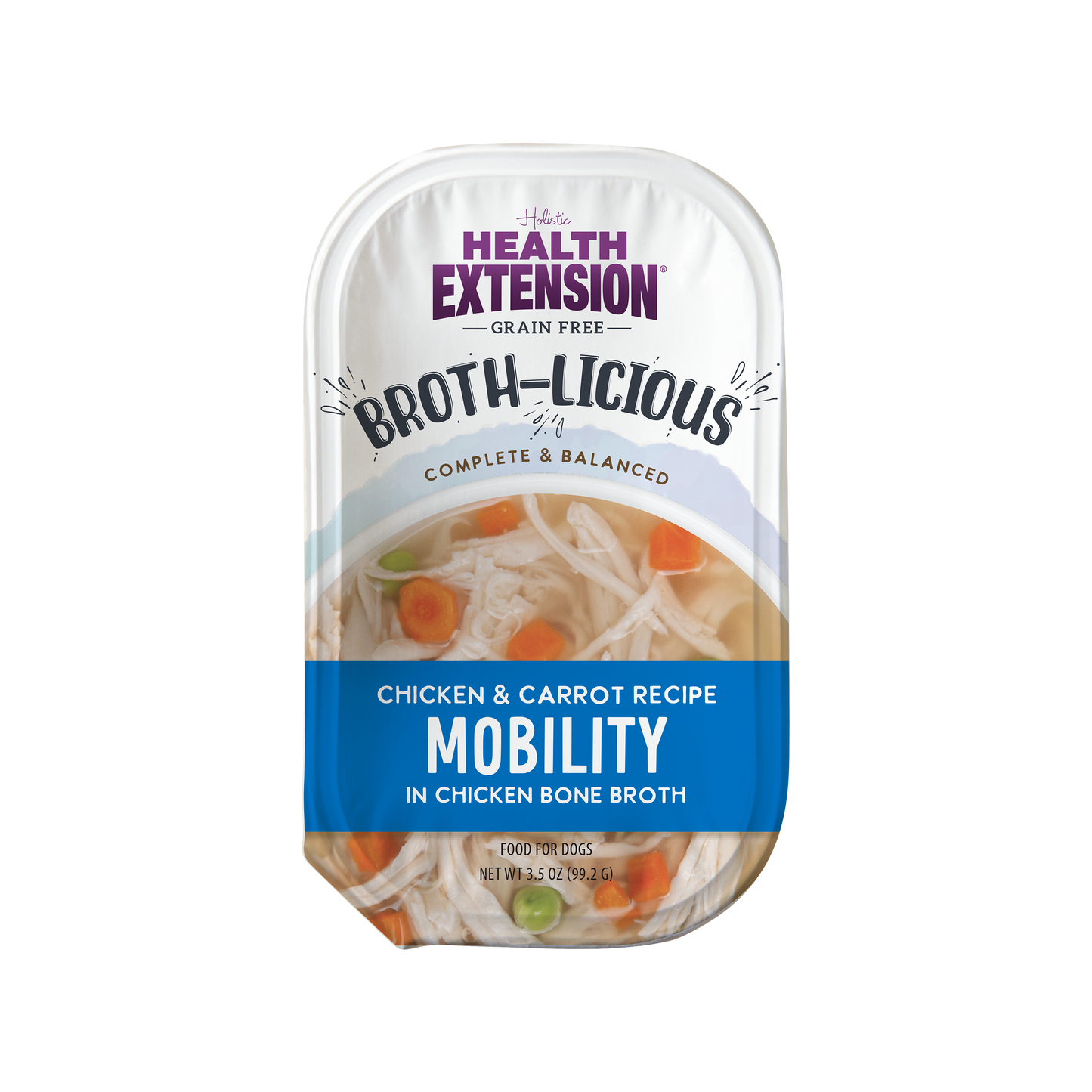 Broth-Licious Chicken & Carrots in Bone Broth- Mobility Recipe for Adult Dogs