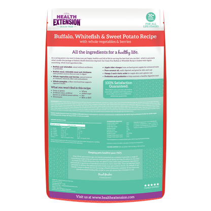 Grain Free Buffalo, Whitefish & Sweet Potato Recipe
