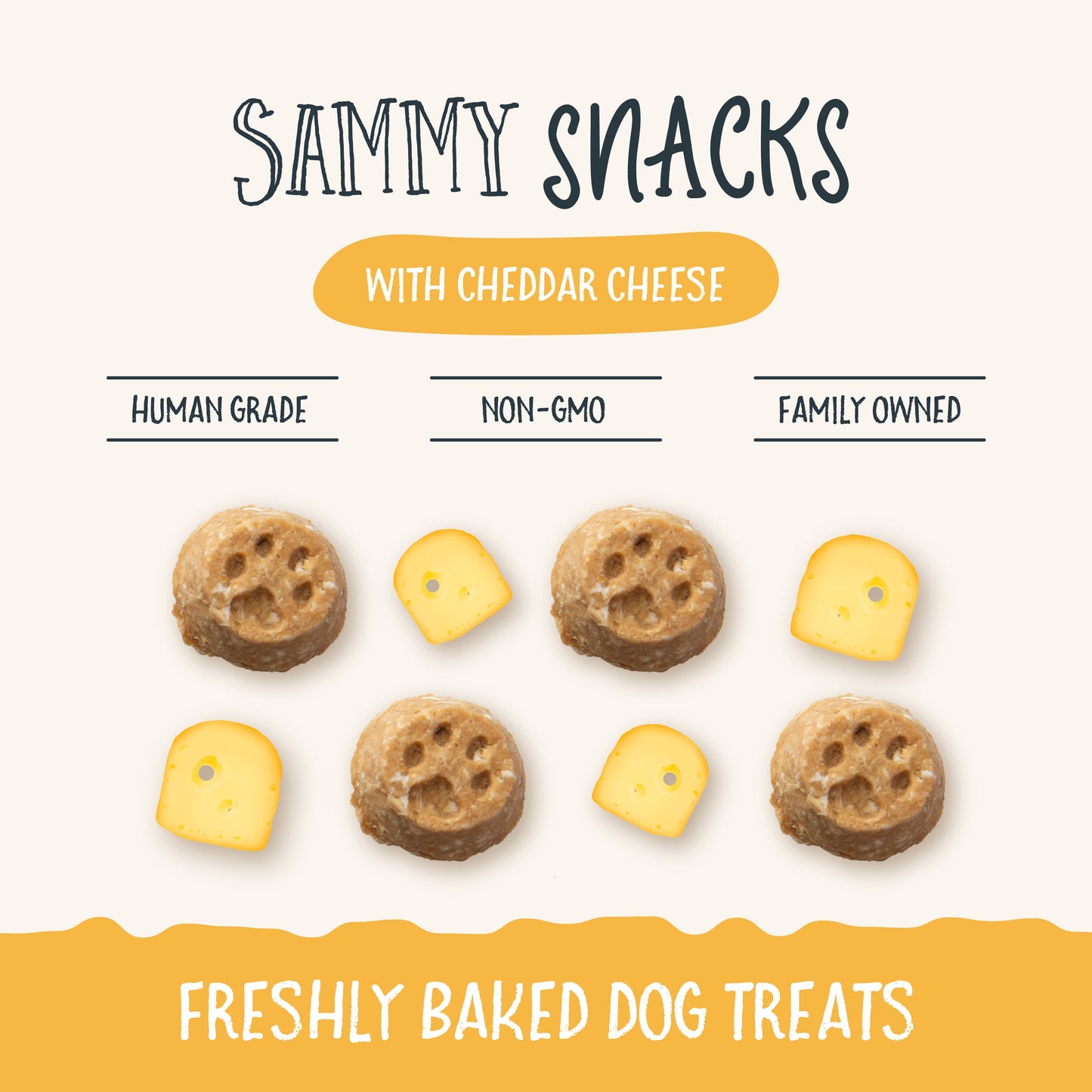 Sammy Snacks With Cheddar Cheese