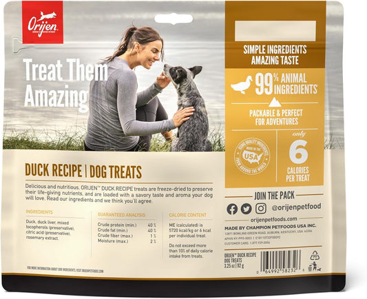 Orijen Duck Freeze Dried Dog Treats (3.25oz)