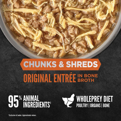 Orijen Grain Free Chunks & Shreds, Original Wet Cat Food (3oz)