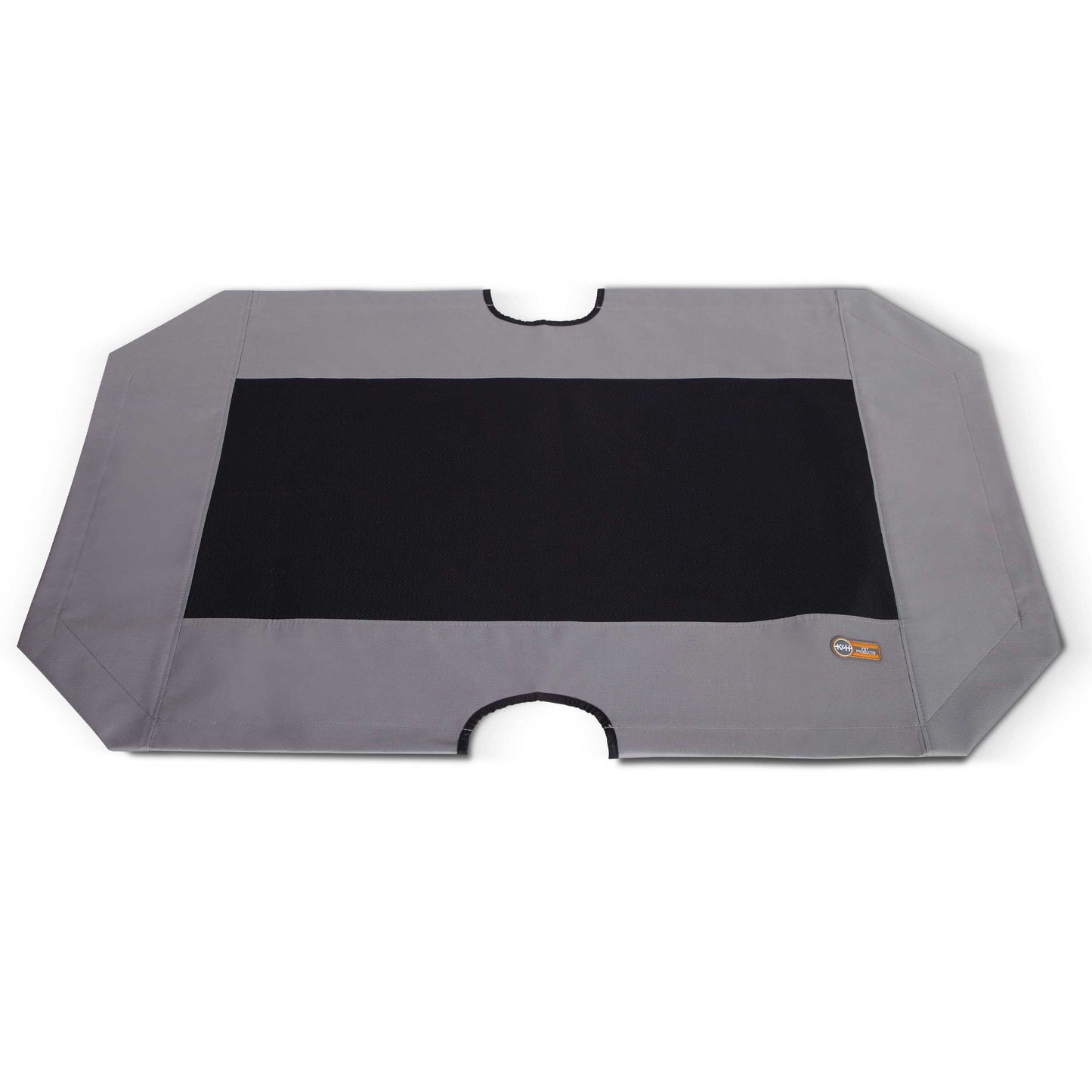 K&H Pet Products Cot Replacement Cover Extra Large Gray / Black 32" x 50" x 0.25"
