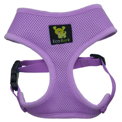 EcoBark Lavender Dog Harness - Over-the-Head Soft Mesh Vest Halter for XS to Medium Breed Dogs