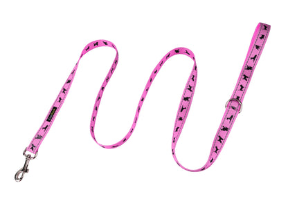 Pink Dog Leash by EcoBark - Padded Comfort Grip Leash - 4ft, 5ft, and 6ft Leash for Teacup, Small, and Medium Dogs