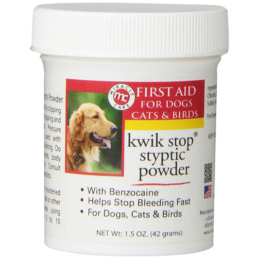 Miracle Corp Kwik-Stop Styptic Powder 1.5 ounces