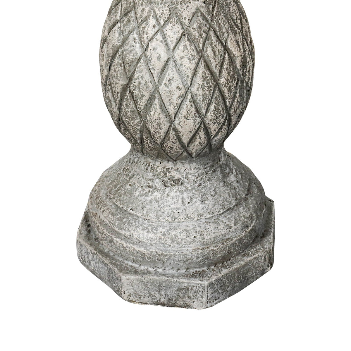 Concrete Pineapple Bird Bath Classical Pedestal 24 Inch
