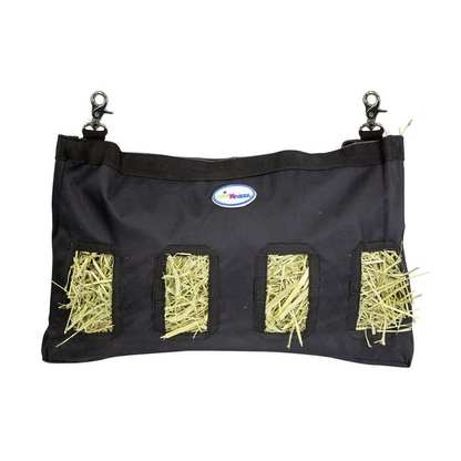CuteNfuzzy 4-Opening Hay Bag for Rabbits, Guinea Pigs & Chinchillas, Medium Hanging Hay Feeder, 18" x 11" x 1.5", Helps Reduce Hay Waste & Cage Mess, 6-Month Warranty