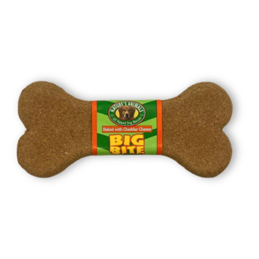 Nature's Animals Big Bite Dog Biscuit Cheddar Cheese