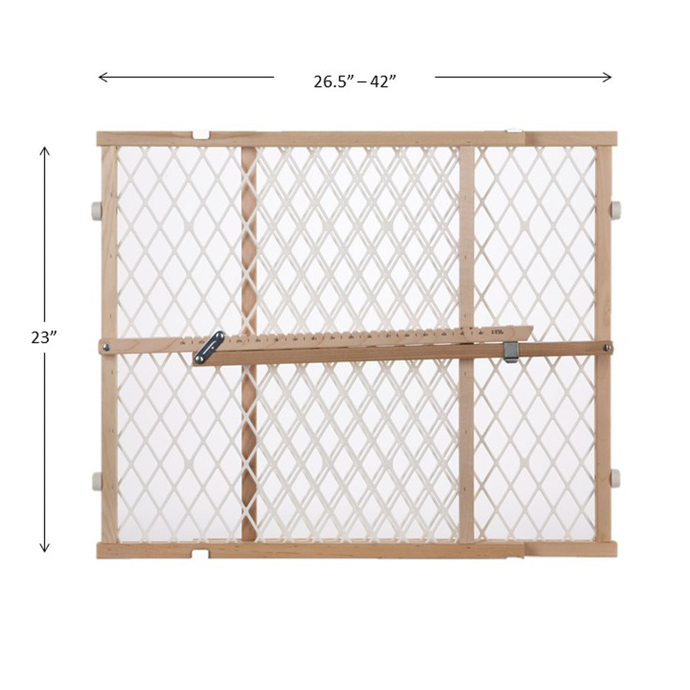 MyPet Diamond Mesh Wood Pet Gate