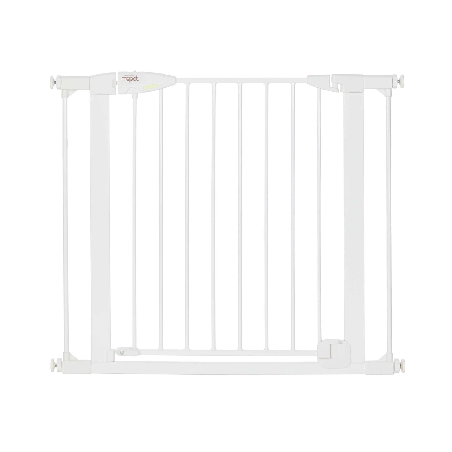 North States MyPet Ultimutt Walk Thru Pet Gate with Auto Close White 1.75" x 29.75-37.5" x 30"