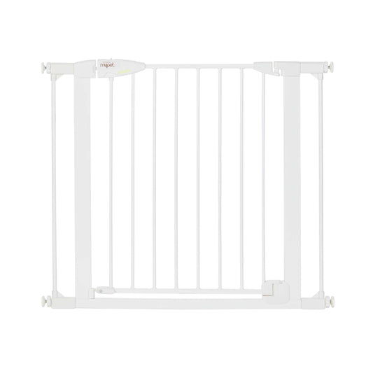 North States MyPet Ultimutt Walk Thru Pet Gate with Auto Close White 1.75" x 29.75-37.5" x 30"