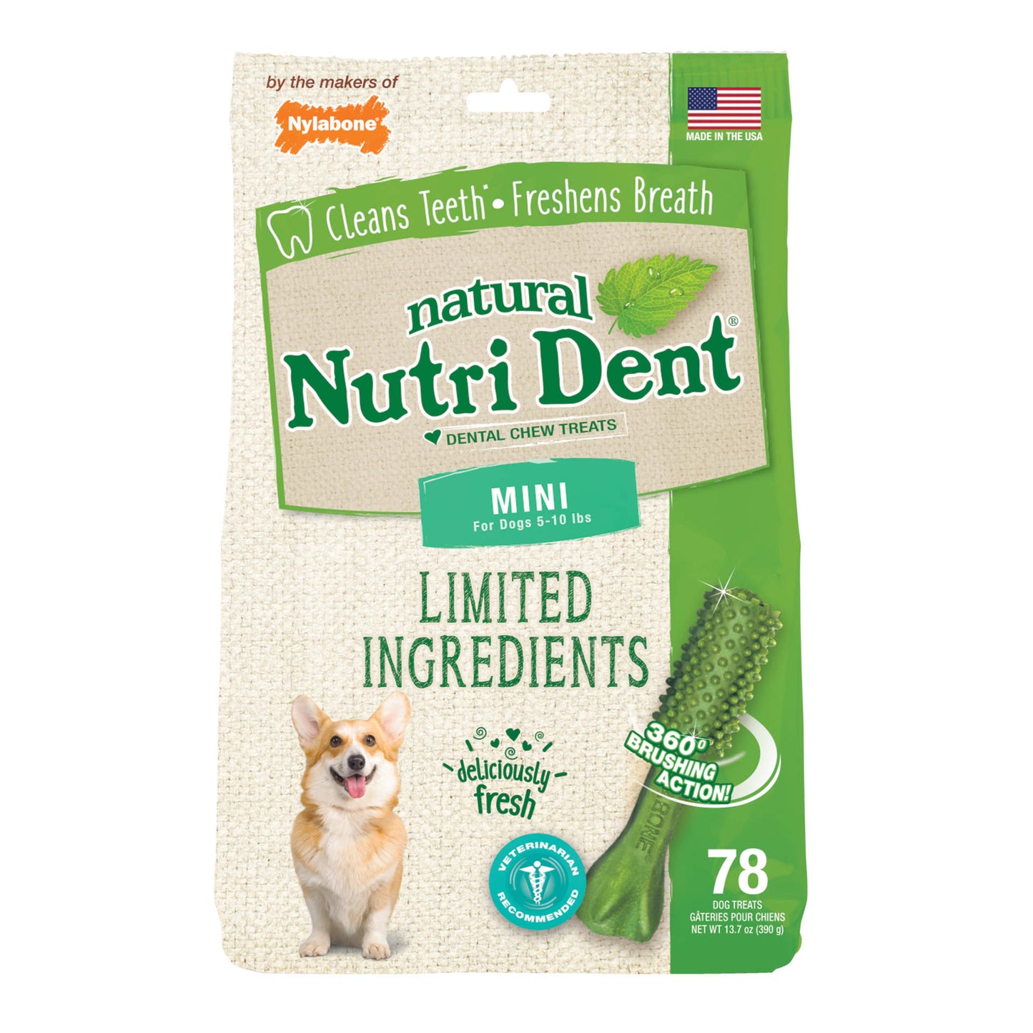 Nutri Dent Limited Ingredient Dental Chews Fresh Breath