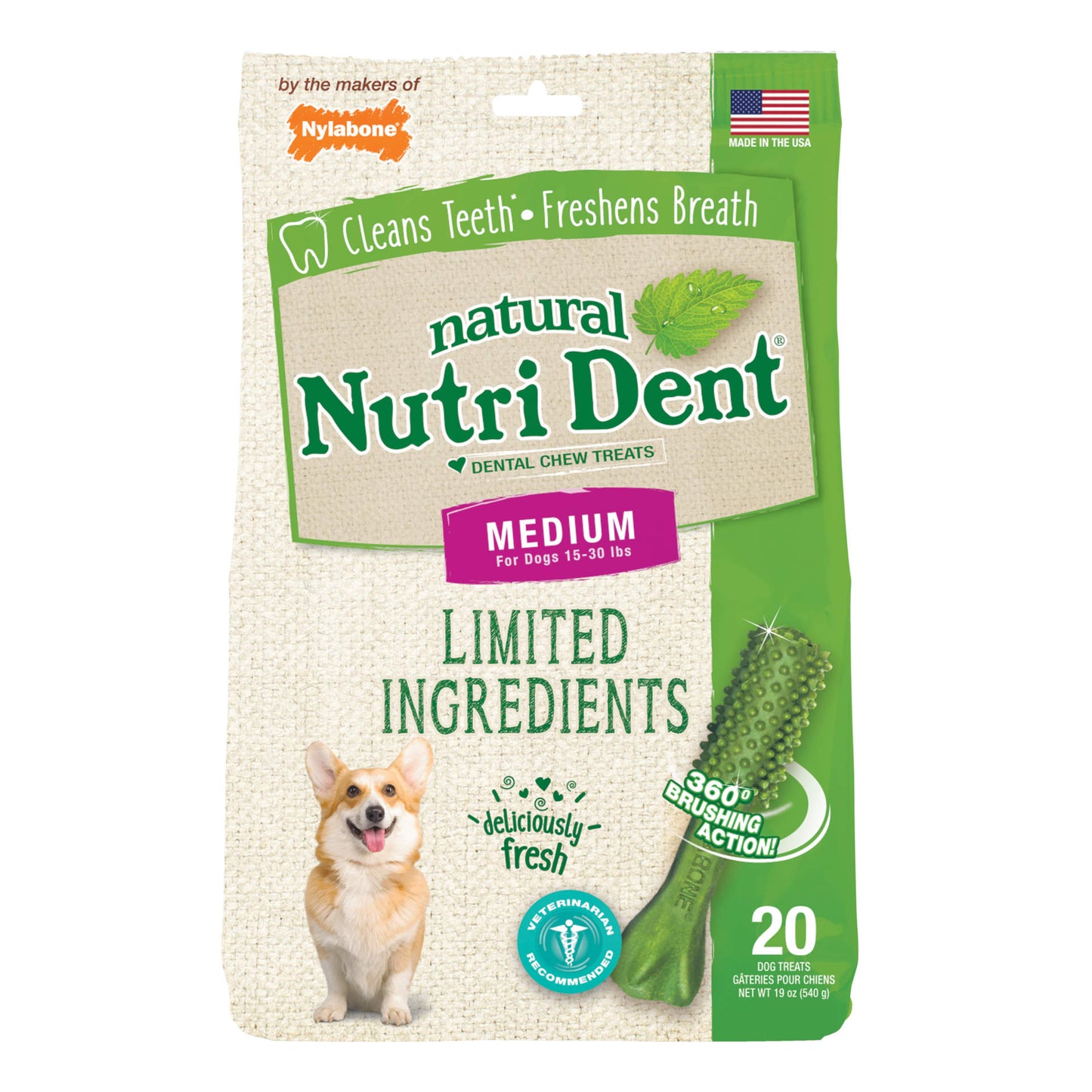 Nutri Dent Limited Ingredient Dental Chews Fresh Breath