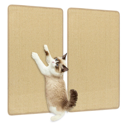 4 Pieces Cat Scratcher Mat Set 32 x 20 Inch Pads for Cats