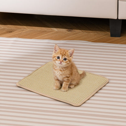 12 Pieces Cat Scratcher Mat Set 16 x 12 Inch Natural Sisal Pads