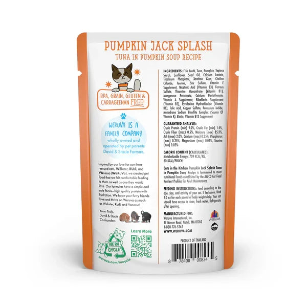 Cats in the Kitchen Pumpkin Jack Splash Tuna in Pumpkin Soup (3oz)