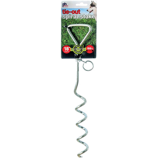 Spiral Tie-Out Stake Heavy Duty