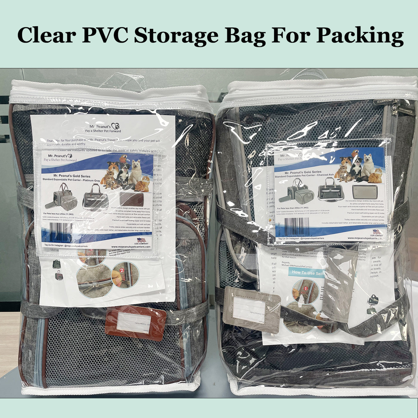 Mr. Peanut's Gold Series Big Apple XL Expandable Pet Carrier V3.0