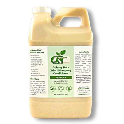 4-FURRY PETS 2-IN-1 *REGULAR SHAMPOO & CONDITIONER