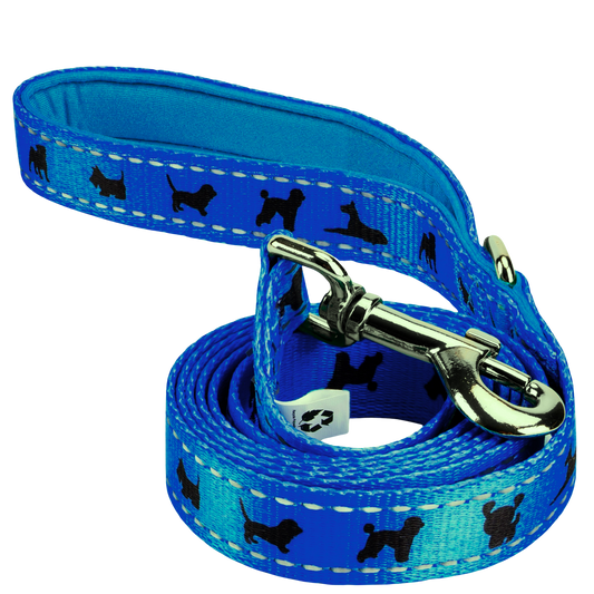EcoBark Royal Blue Dog Leash- Padded Comfort Grip Leash - 4ft, 5ft, and 6ft Leash for Small and Medium Dogs