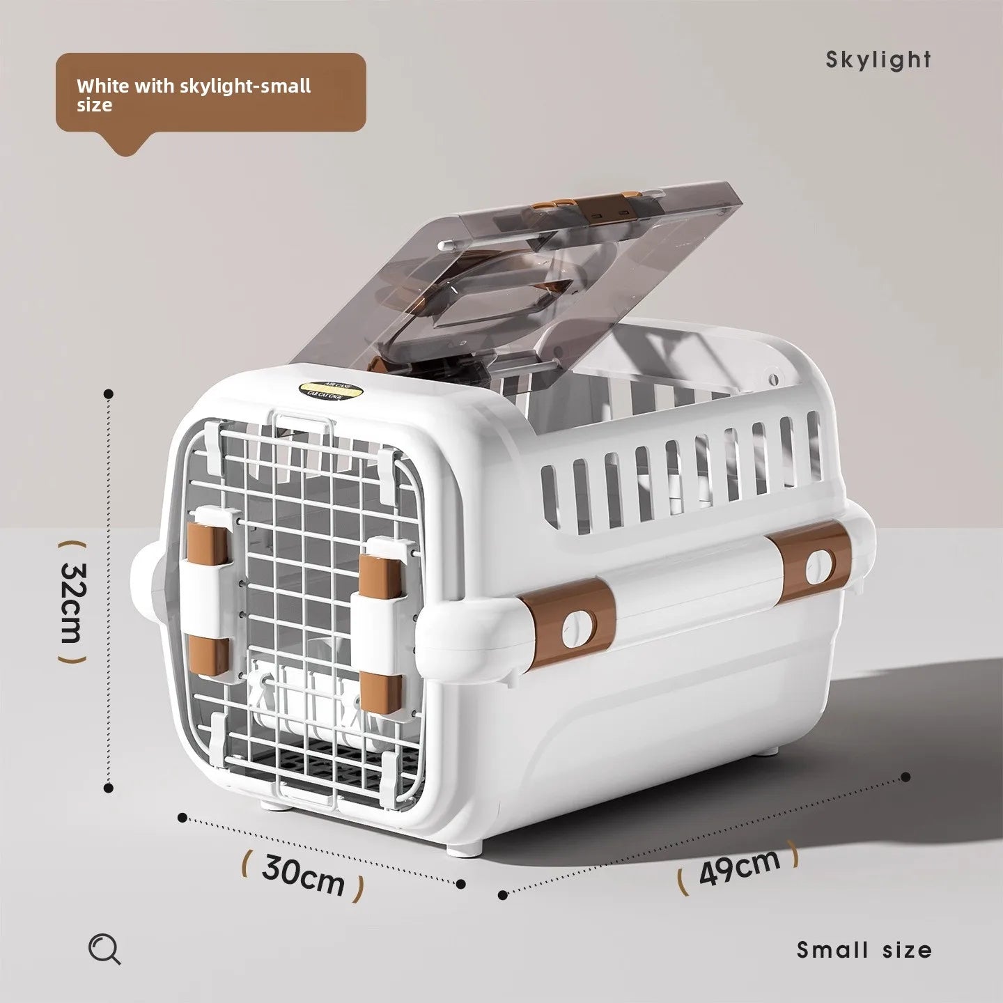 Mobile Pet Carrier Plastic Wire Door Top or Front Loading Pets Up To 20LBS Fully Breathable Perfect for Traveling/Hiking/Camping