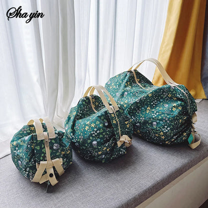 Cartoon Keyboard Foldable Shopping Bag Easy Fold Storage Portable Handbag Crossbody Gift Bag