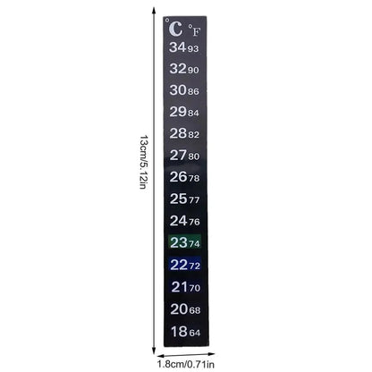 5Pcs/10Pcs Aquarium Fish Tank Strip Stick-on discolor Thermometer Sticker Adhesive Sticky Dual Scale Sticker Temperature Tools