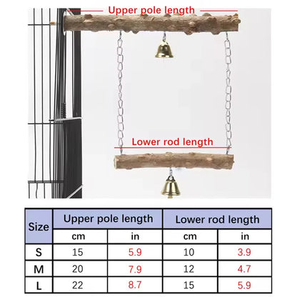 1PC Parrot suspension bridge toys, bird toys, swing supplies, claw grinding, pole standing, birdcage accessories