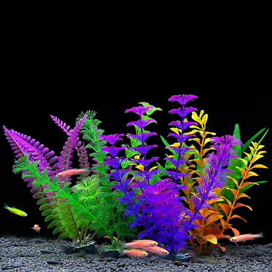 1PC Plastic Simulated Aquatic Plants For Fish Tank Landscaping, Aquarium Decoration, Seagrass Ornaments