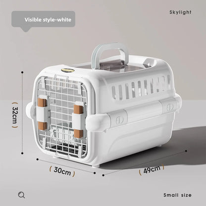 Mobile Pet Carrier Plastic Wire Door Top or Front Loading Pets Up To 20LBS Fully Breathable Perfect for Traveling/Hiking/Camping