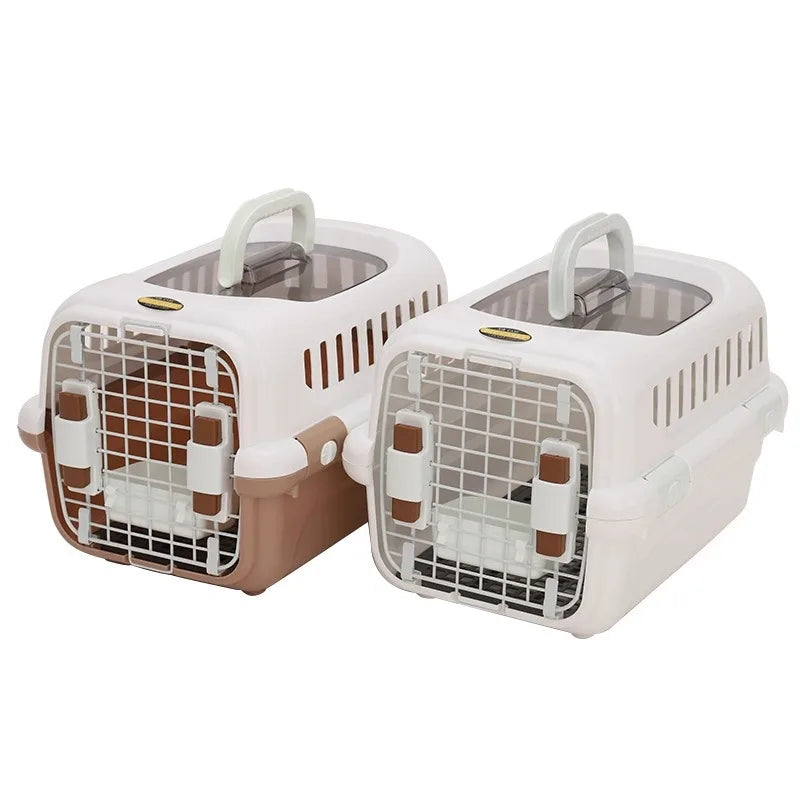 Mobile Pet Carrier Plastic Wire Door Top or Front Loading Pets Up To 20LBS Fully Breathable Perfect for Traveling/Hiking/Camping